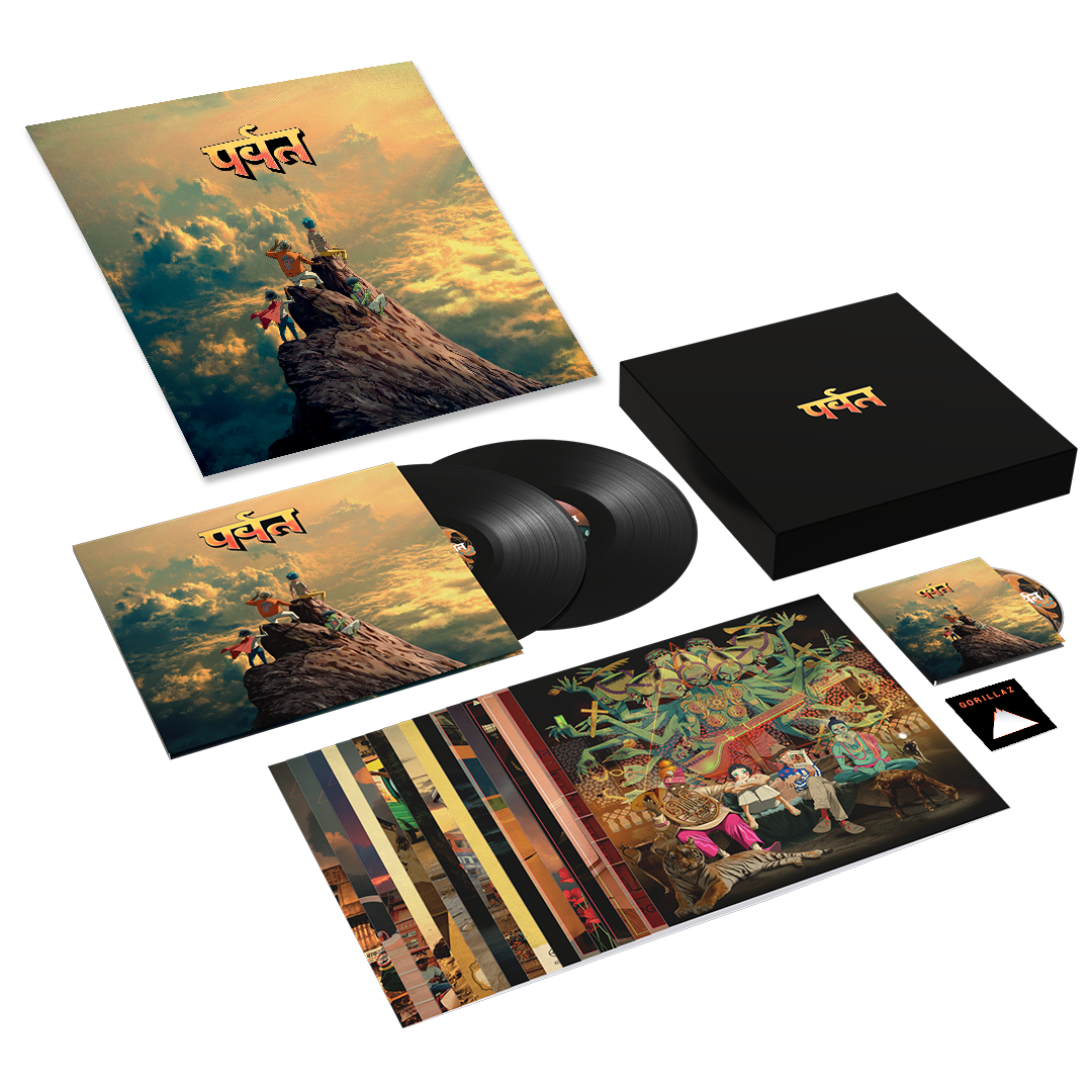 The Mountain Boxset, Poster & Pin Badge Bundle | Gorillaz Official